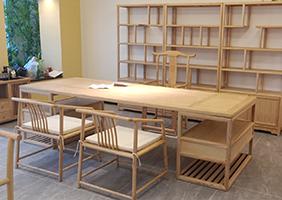 白蠟木實木班臺、洽談臺